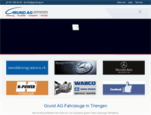 Tablet Screenshot of grund-ag.ch